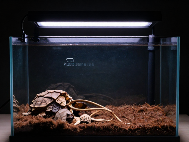爬宠裸缸布置,U-Tube加热灯,椰土,打造恒温保湿生态