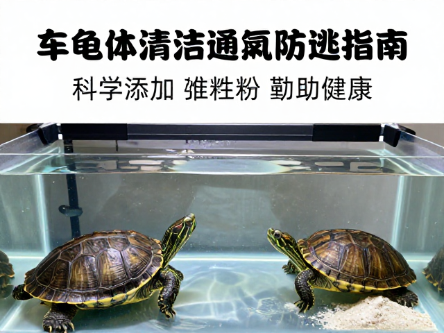 乌龟缸体清洁与通风防逃指南,科学添加钙粉维生素助健康