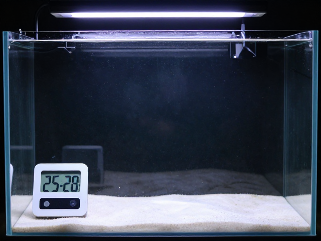裸缸布置技巧,湿度计监控,室温25-28℃打造完美饲养环境