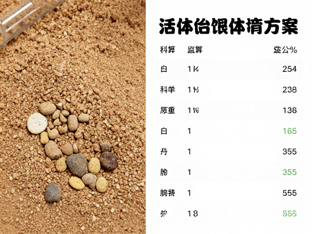 活体饵料与干粉投喂对比,结合体重监控记录,科学计算最佳投喂方案