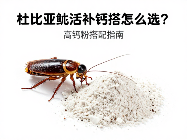 杜比亚蟑螂当活饵,爬宠补钙怎么选?高钙粉搭配指南