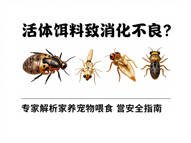 活体饵料喂昆虫致消化不良?专家解析家养宠物喂食安全指南