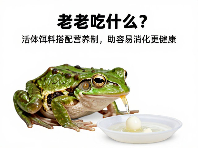 老年蛙吃什么?活体饵料搭配营养剂,助其易消化更健康