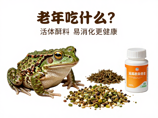 老年蛙吃什么?活体饵料搭配营养剂,助其易消化更健康