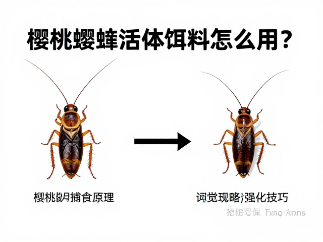 樱桃蟑螂活体饵料怎么用?视觉捕食原理与饲养技巧
