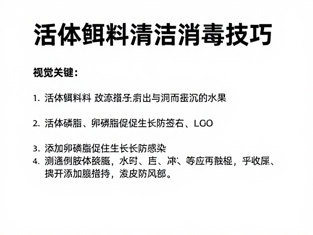 活体饵料清洁消毒技巧,添加卵磷脂促生长防感染