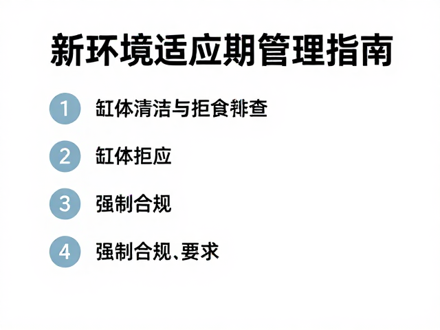 缸体清洁与拒食排查,新环境适应期管理指南