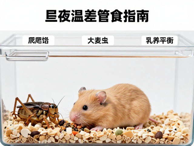 爬宠缸体清洁与昼夜温差管理,蟋蟀、大麦虫、乳鼠喂食指南