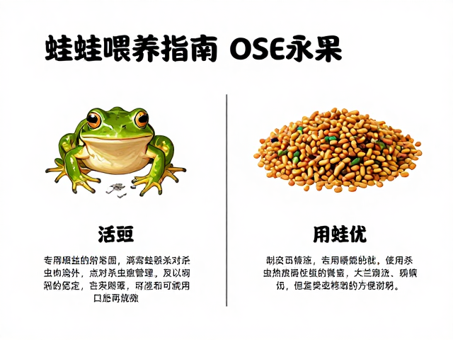 蛙类喂养指南,活饵与专用蛙粮优劣,慎用含杀虫剂昆虫