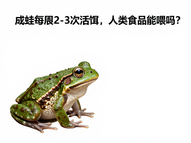 成蛙每周喂2-3次活饵,人类食品能喂吗?