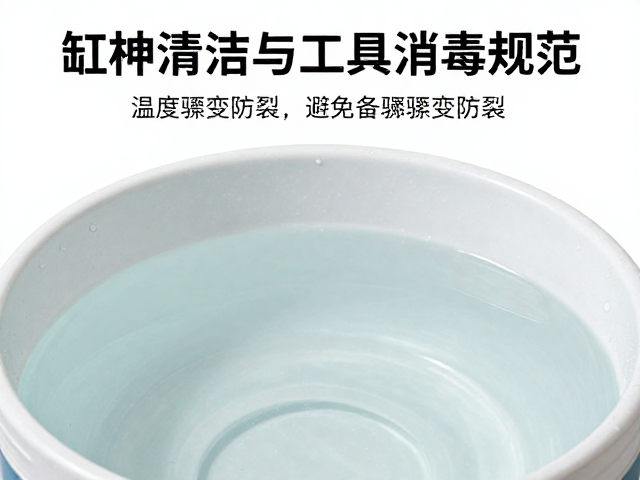 缸体清洁与工具消毒规范,避免温度骤变防裂