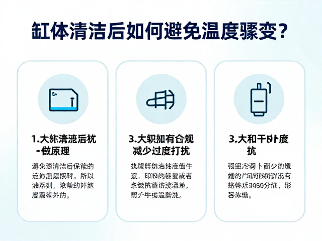缸体清洁后如何避免温度骤变？3大细节减少过度打扰