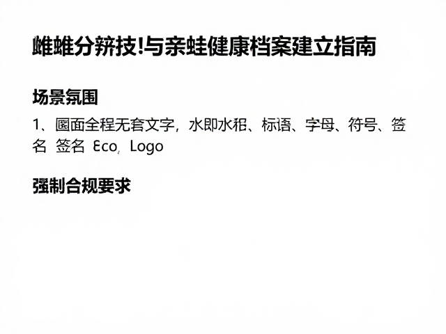 蛙加热垫怎么选?雌雄分辨技巧与亲蛙健康档案建立指南