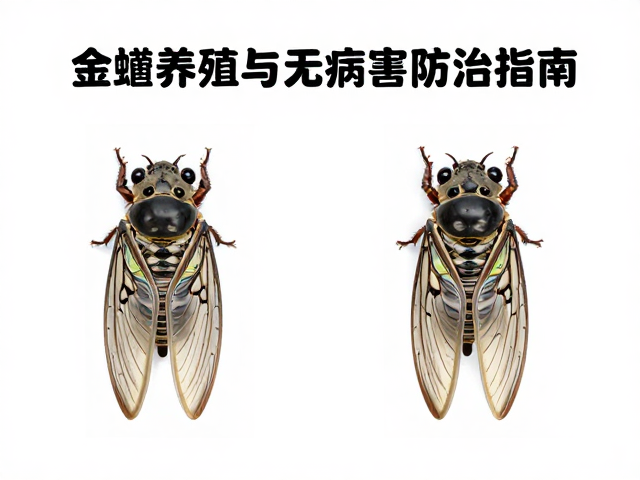 金蝉养殖,雌雄分辨技巧、躲避穴设置与无病害防治指南