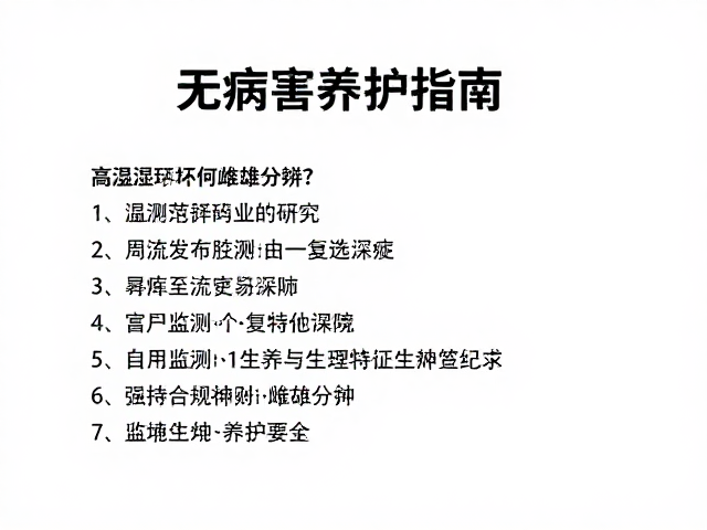 高湿度环境下如何雌雄分辨？无病害养护指南