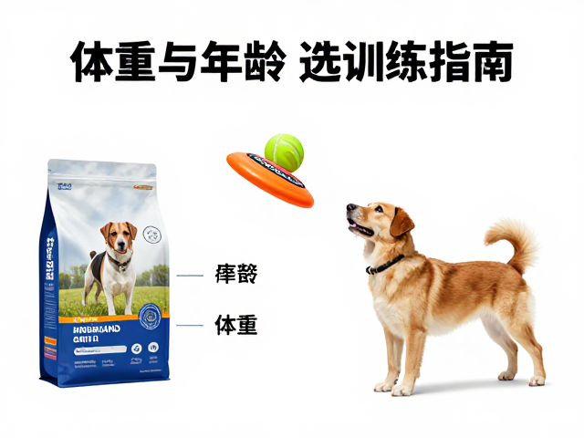 根据体重与年龄选狗粮尺寸,搭配飞盘抛接球训练指南