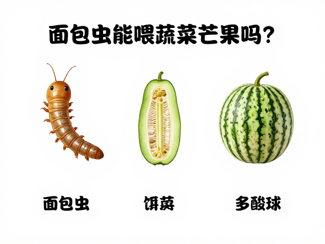 面包虫能喂蔬菜瓜果吗?活体饵料搭配指南