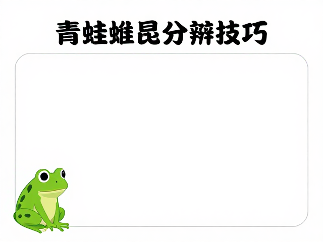 青蛙雌雄分辨技巧与防霉变处理,打造亲蛙健康档案