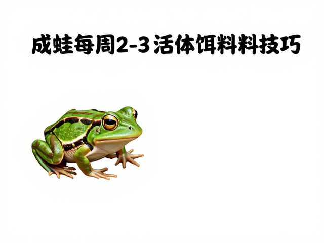 成蛙每周2-3次活体饵料投喂，病蛙强制喂食技巧