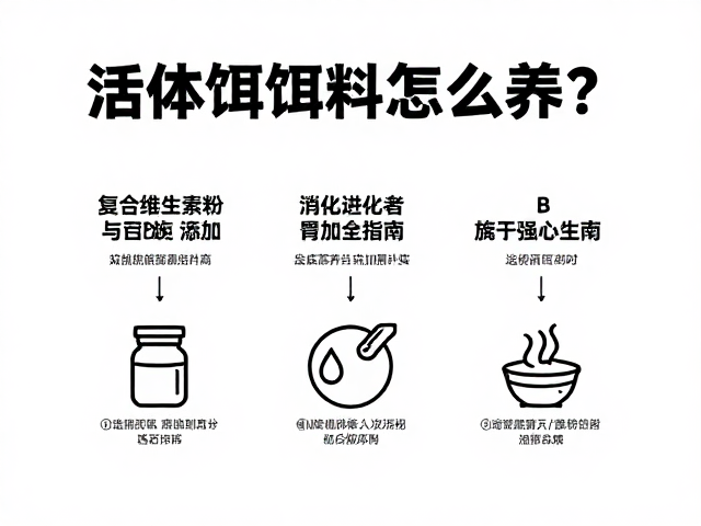 活体饵料怎么养?复合维生素粉与B族营养添加全指南