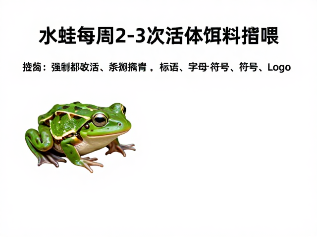 成蛙每周2-3次活体饵料投喂，病蛙强制喂食技巧