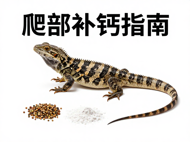 爬行动物补钙指南,通过观察腹部饱满度判断,搭配活体饵料与钙粉
