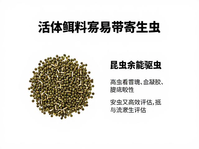 活体饵料易带寄生虫?搭配昆虫凝胶驱虫,安全又高效
