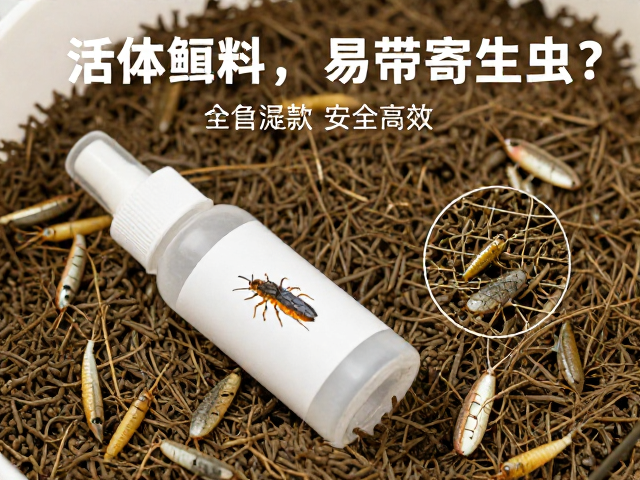 活体饵料易带寄生虫?搭配昆虫凝胶驱虫,安全又高效