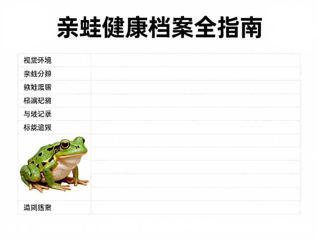 高湿度环境维持与雌雄分辨,亲蛙健康档案全指南