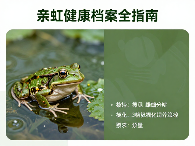 高湿度环境维持与雌雄分辨,亲蛙健康档案全指南