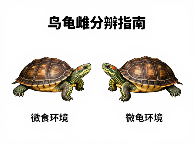 乌龟雌雄分辨指南，微食与通风环境下的饲养细节