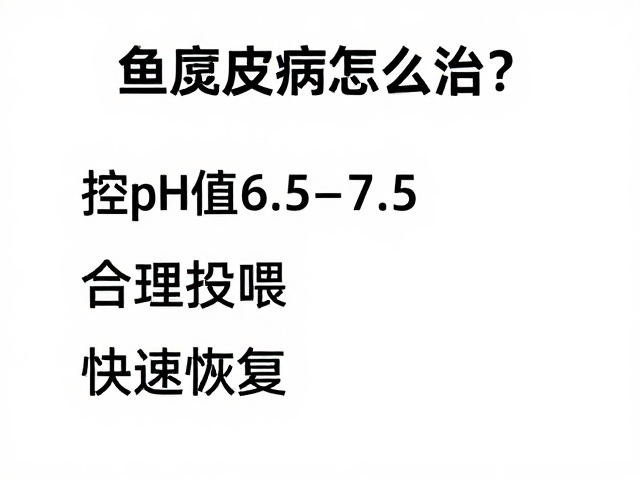 鱼腐皮病怎么治?控pH值6.5-7.5,合理投喂,快速恢复