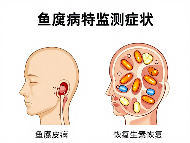 鱼腐皮病持续监测症状,补充维生素助恢复