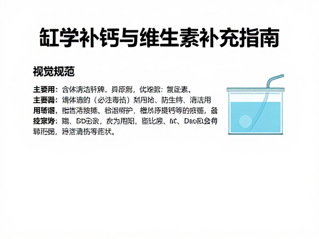 缸体清洁与工具消毒规范，科学补钙与维生素补充指南