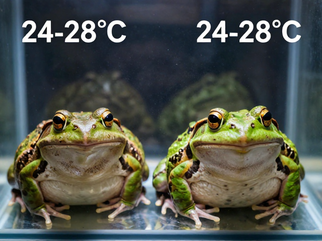 24-28°C成蛙体型差异大?重点清洁缸体防感染
