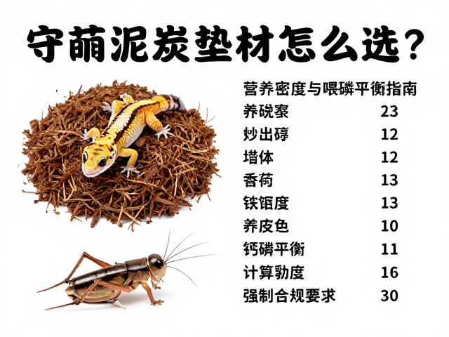 守宫饲养,椰土泥炭垫材怎么选?蟋蟀乳鼠喂食指南