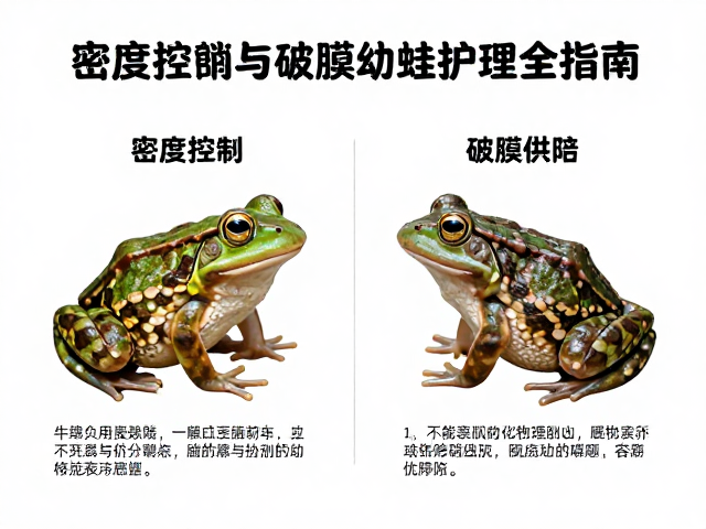 牛蛙养殖,雌雄分辨技巧、密度控制与破膜幼蛙护理全指南
