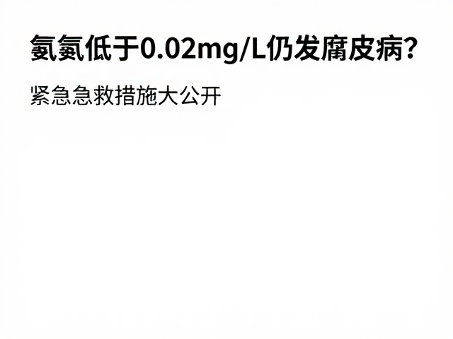 氨氮低于0.02mg/L仍发腐皮病?紧急急救措施大公开