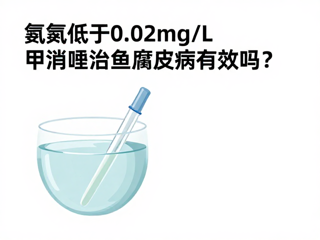 氨氮低于0.02mg/L甲硝唑治鱼腐皮病有效吗?