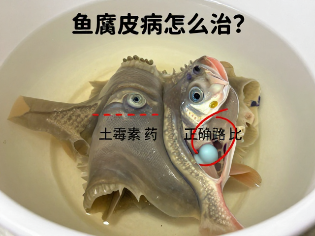 鱼腐皮病怎么治?土霉素药浴正确配比与操作步骤详解