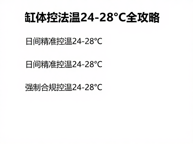 缸体清洁与冬眠加温，日间控温24-28&deg;C全攻略