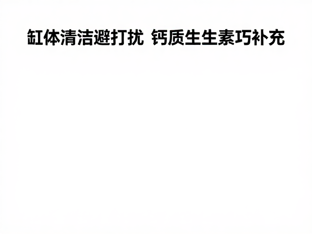 缸体清洁避打扰，钙质维生素巧补充