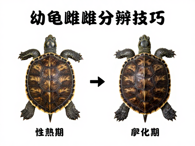 幼龟雌雄分辨技巧,性成熟期与孵化期全记录指南