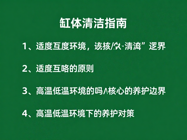 缸体清洁指南,适度互动原则与高温低温环境下的养护对策
