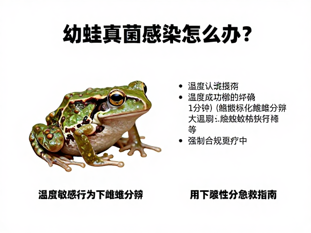 幼蛙真菌感染怎么办？温度敏感行为下雌雄分辨与急救指南