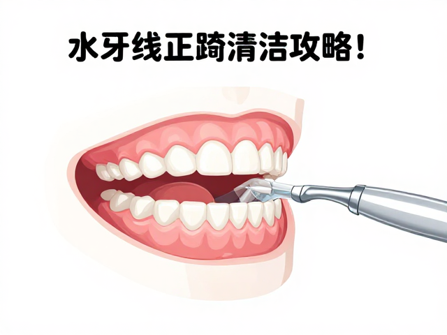 水牙线正畸清洁攻略,正确调节水压档位详解