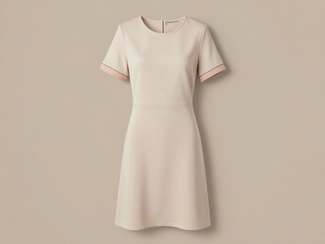 轻熟知性穿搭，温婉气韵拼色滚边连衣裙，高级感拉满