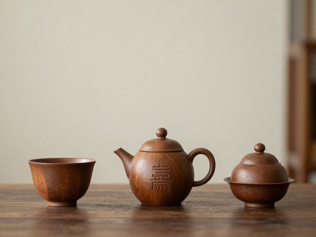 福禄寿喜茶器香具,木之温润厚重,定一方雅致生活