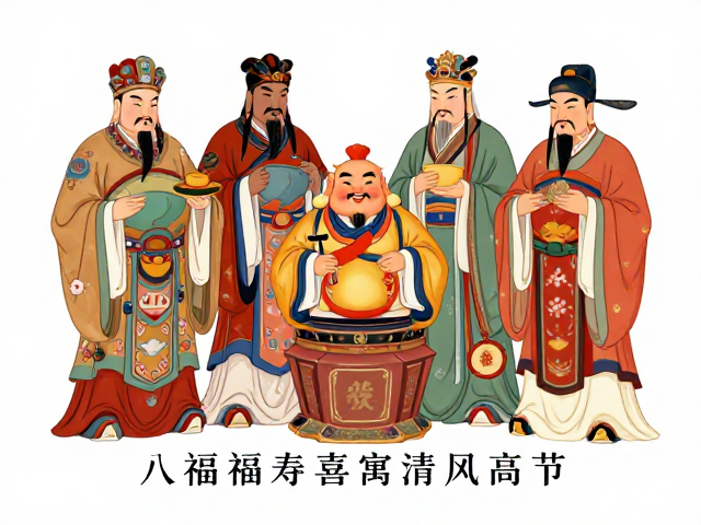 八仙福禄寿喜寓清风高节,探寻东方文化的精神图腾