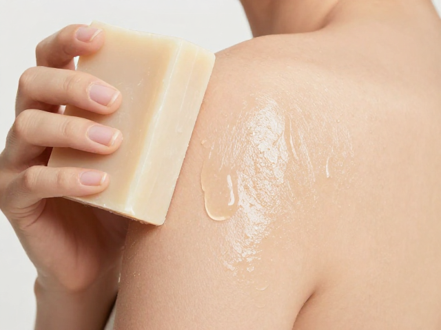 肌肤抛光皂含乳木果油,洗后清爽不假滑,深层清洁提亮肤色